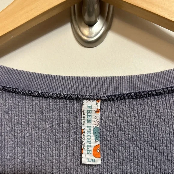 Free People Purple Long Sleeve Top - Picture 6 of 7